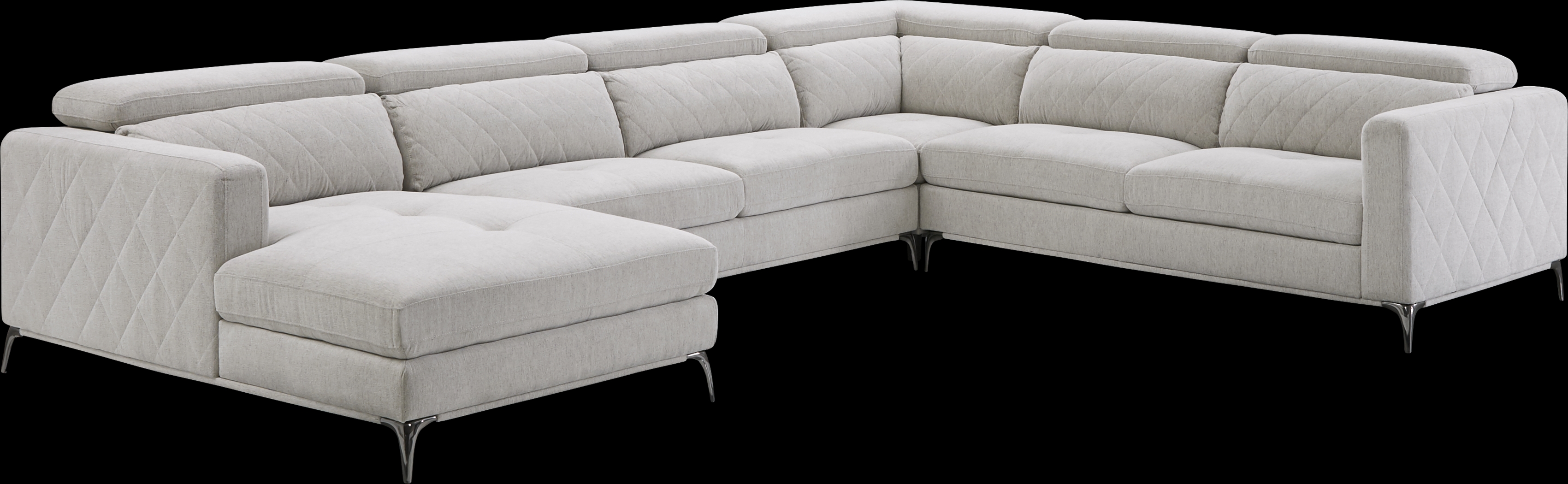 Sorrento Dove 4 Pc Sectional - Thumbnail - Image 1