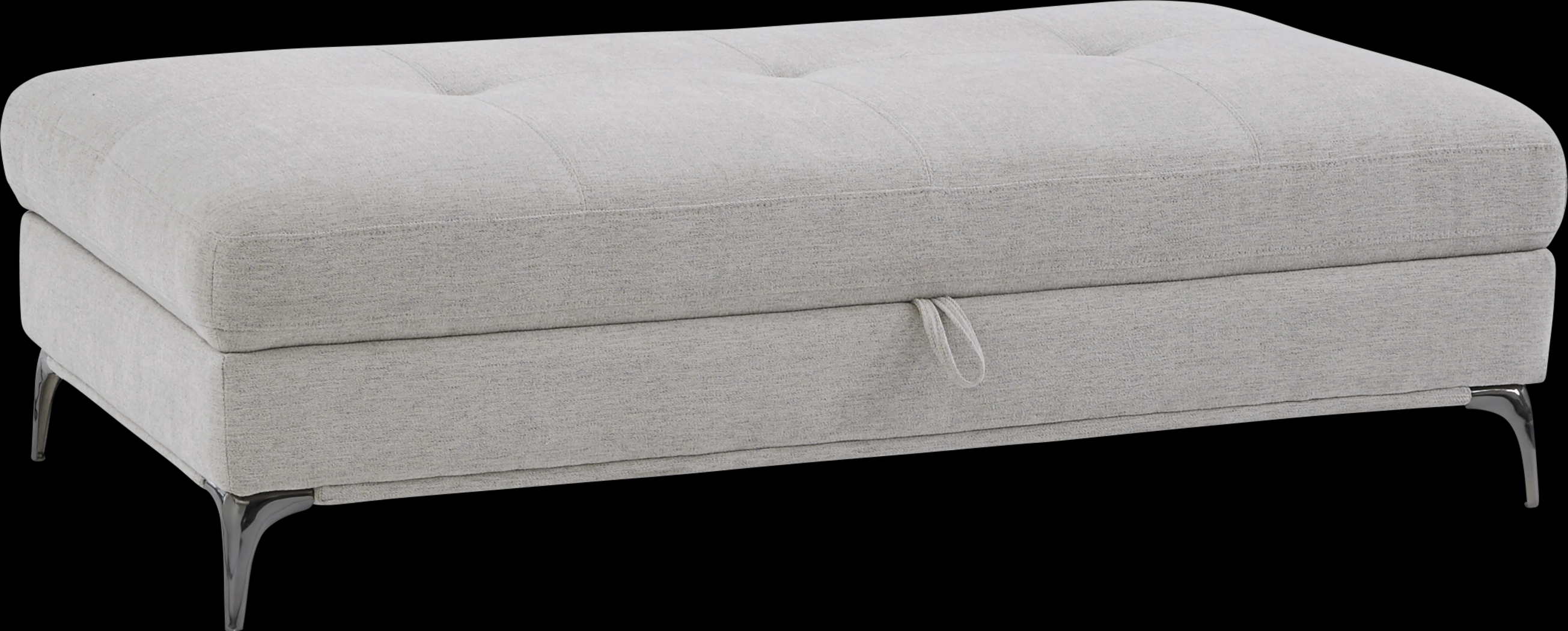 Sorrento Dove Storage Ottoman - Thumbnail - Image 1