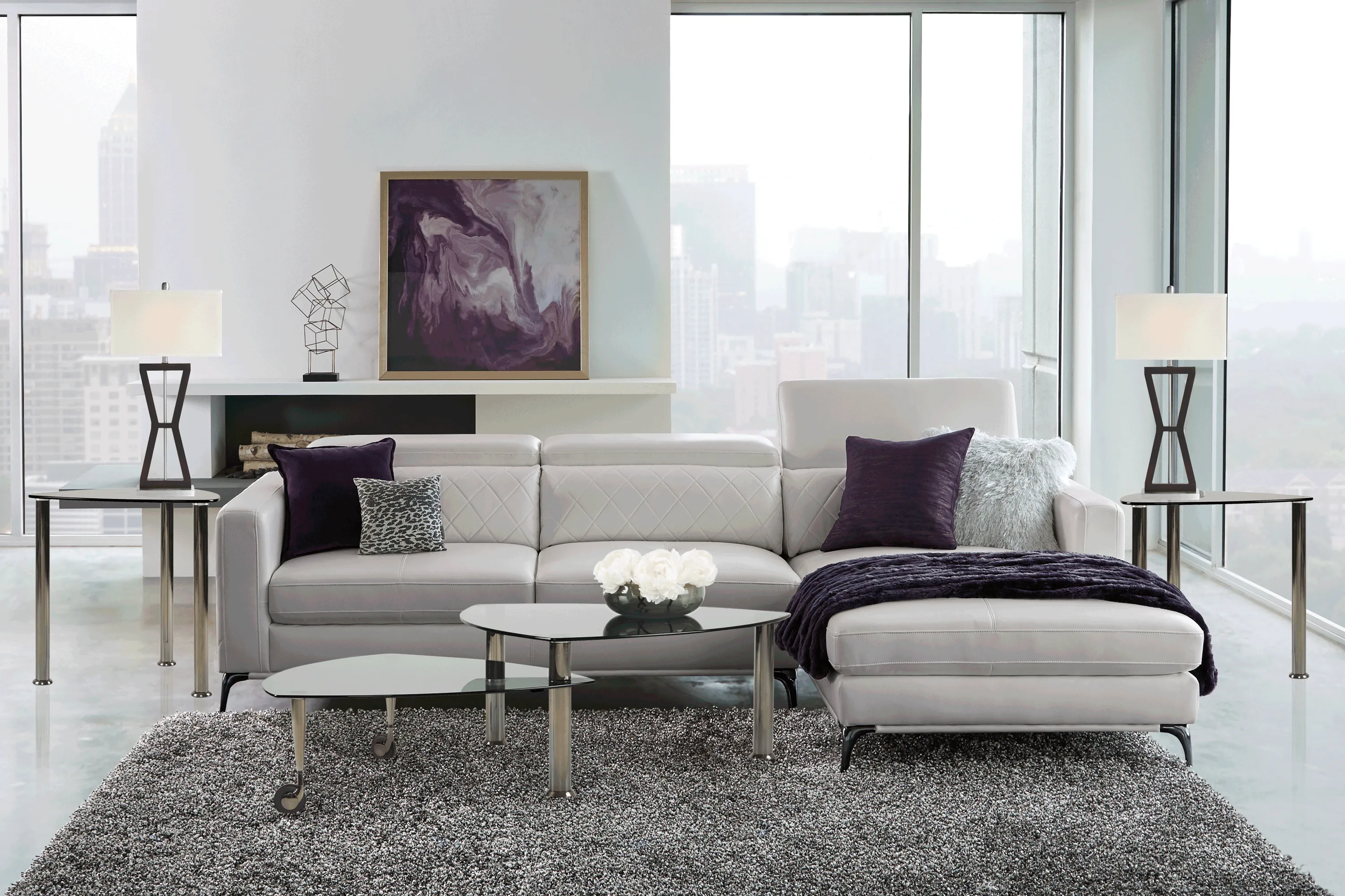 Sorrento Platinum 2 Pc Sectional - Thumbnail - Image 2