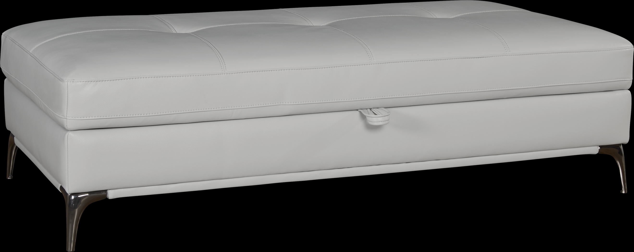 Sorrento Platinum Storage Ottoman - Thumbnail - Image 1