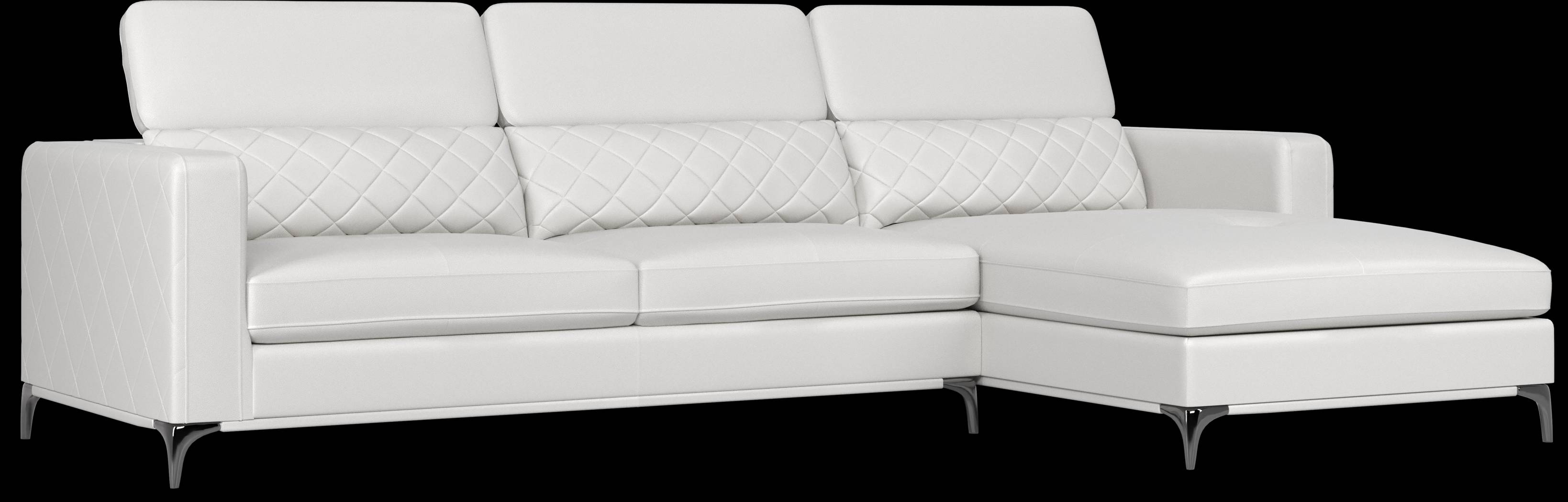 Sorrento White 2 Pc Sectional - Thumbnail - Image 6