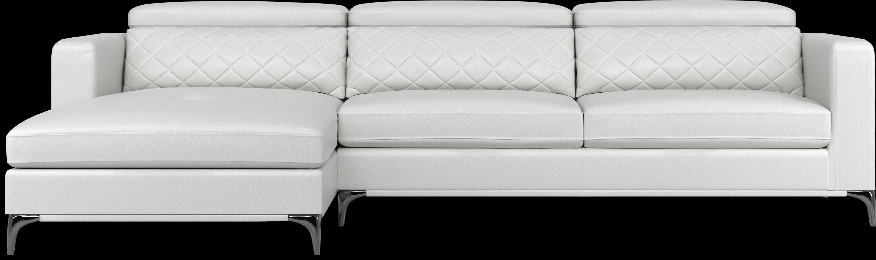 Sorrento White 2 Pc Sectional - Thumbnail - Image 3