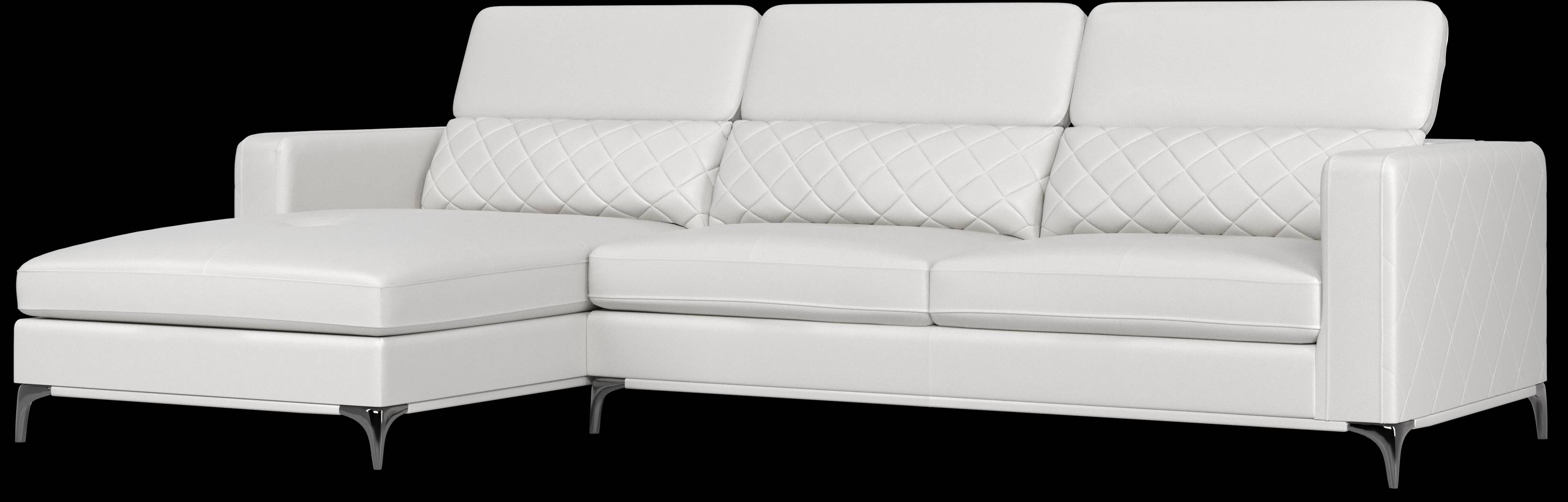 Sorrento White 2 Pc Sectional - Thumbnail - Image 6