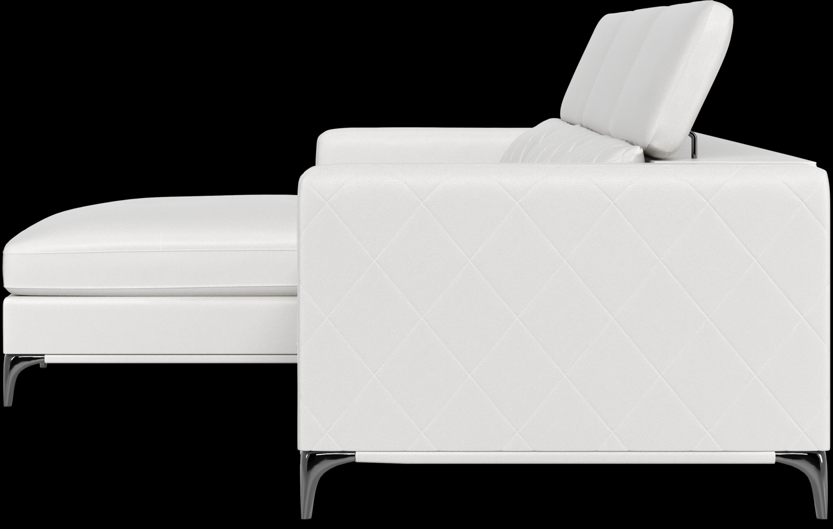 Sorrento White 2 Pc Sectional - Thumbnail - Image 7