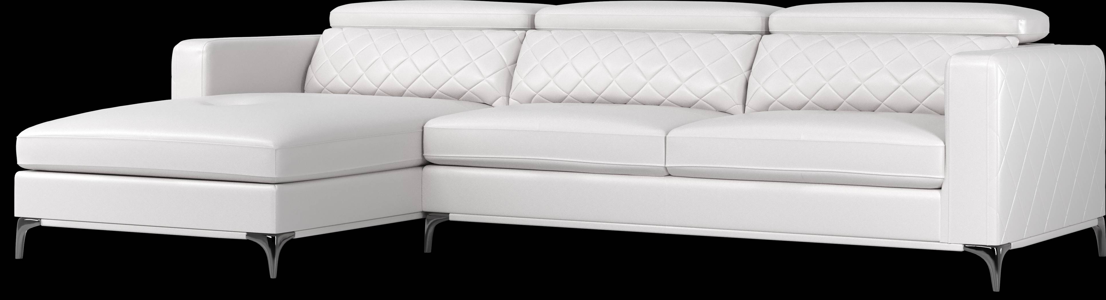 Sorrento White 2 Pc Sectional - Thumbnail - Image 1