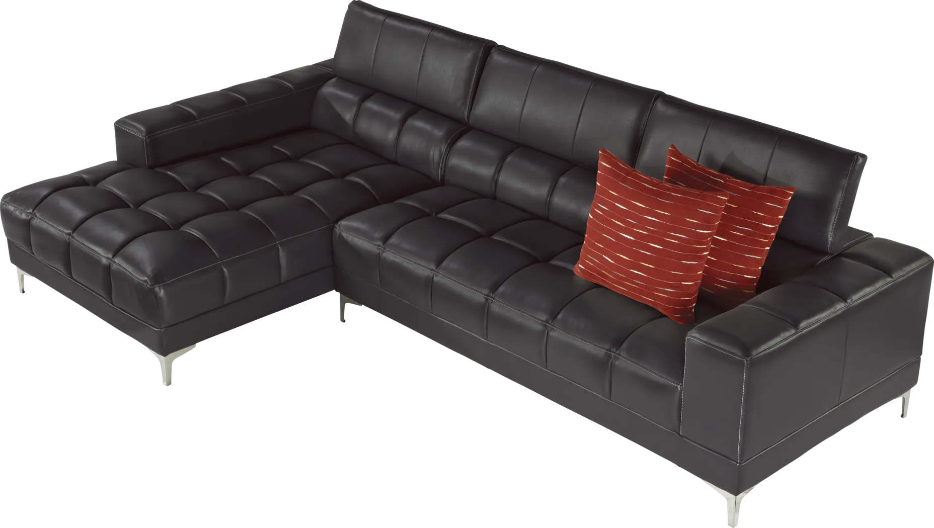 Sybella Black 2Pc Sectional - Thumbnail - Image 1