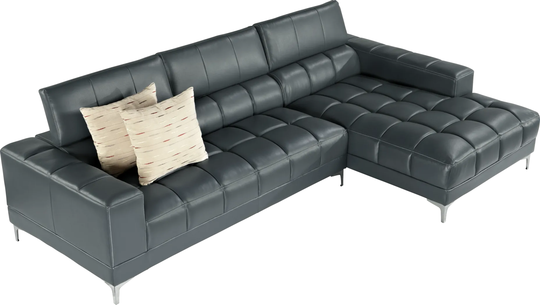 Sybella Blue 2 Pc Sectional - Thumbnail - Image 1