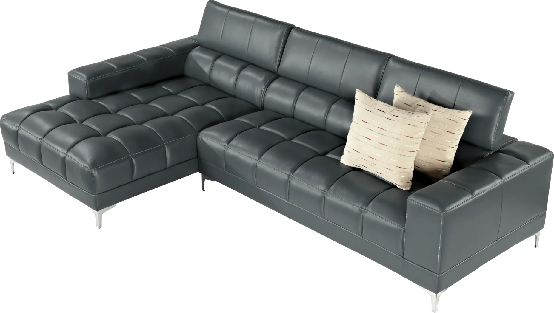 Sybella Blue 2 Pc Sectional - Thumbnail - Image 1