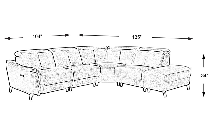 Dimension Image. Please refer to the Dimension Tab on this page for dimension details.