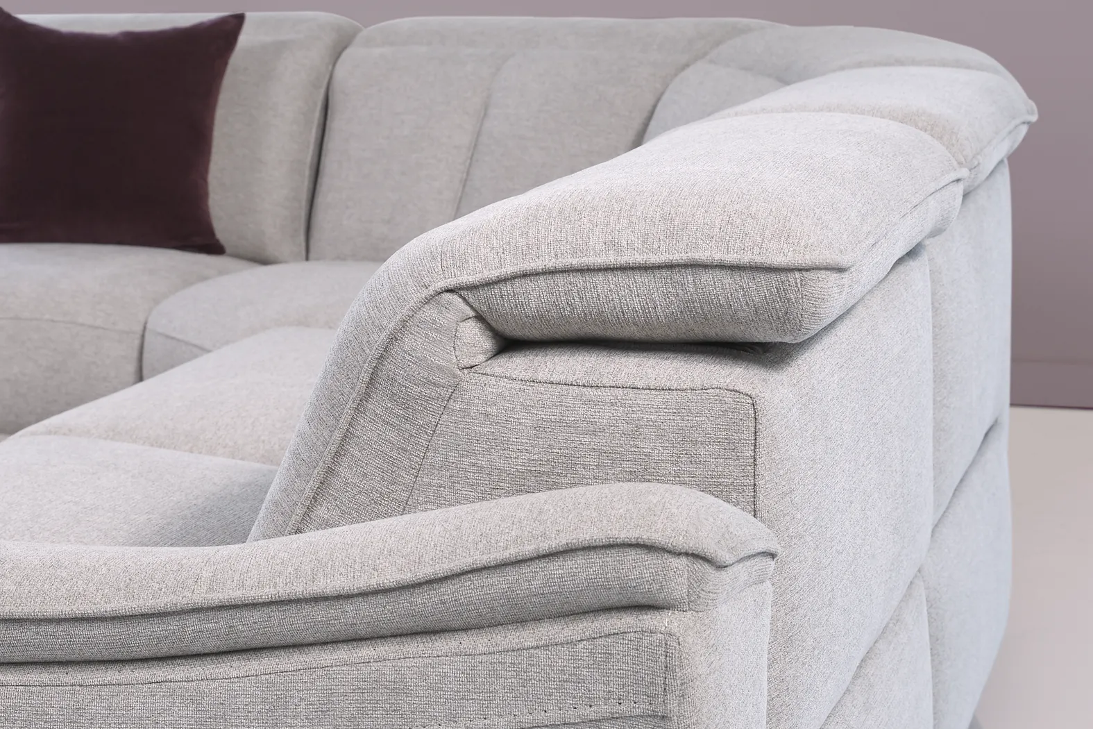 Turano Gray 6 Pc Dual Power Reclining Sectional - Image 7