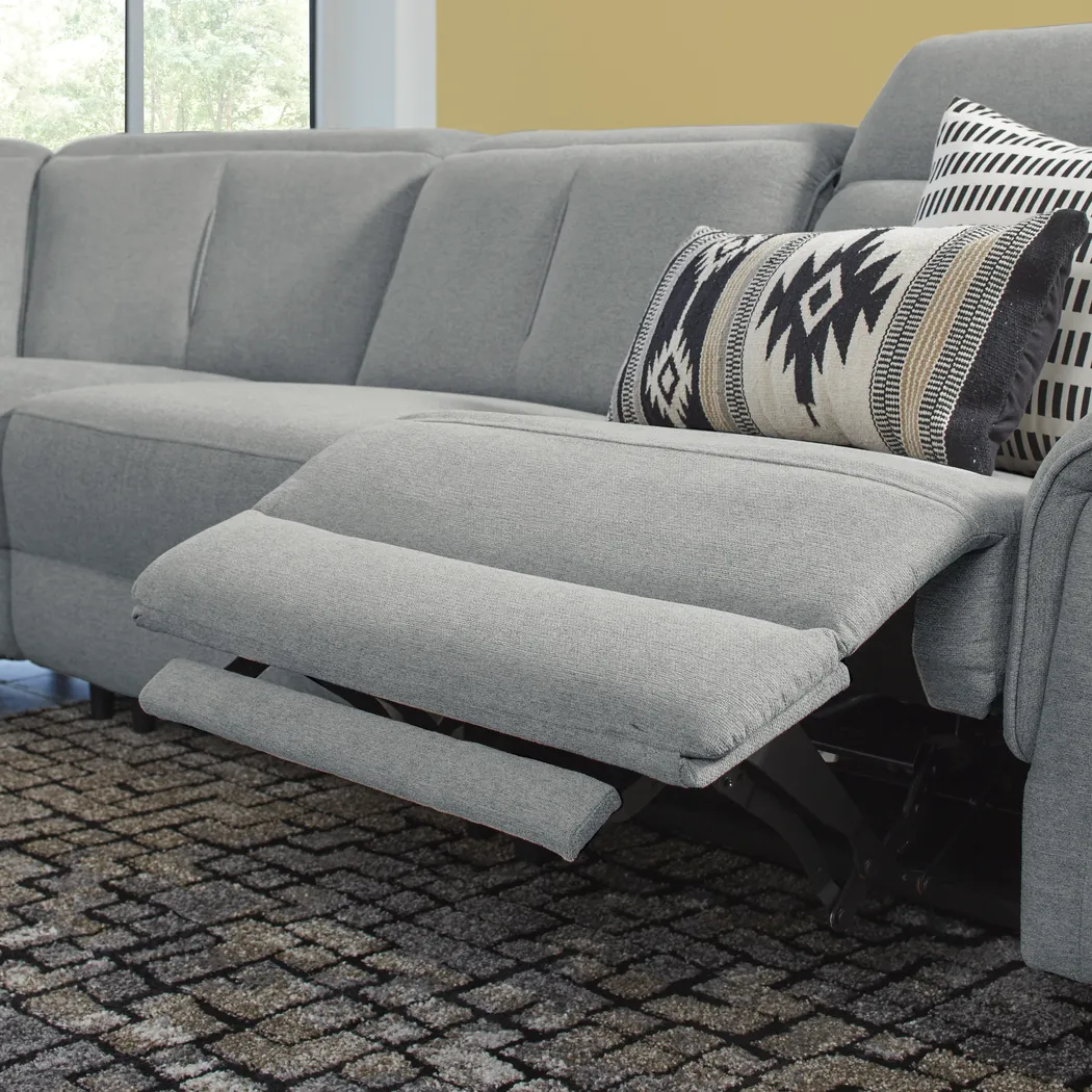 Turano Gray 9 Pc Dual Power Reclining Sectional Living Room - Thumbnail - Image 6