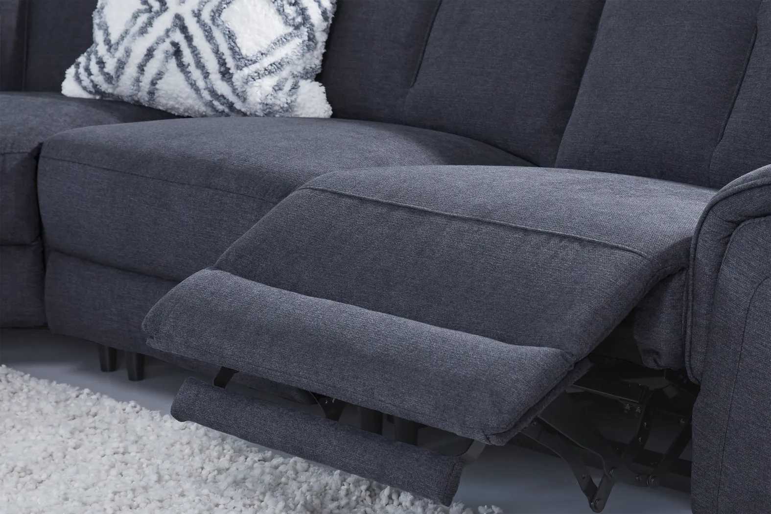 Turano Midnight 10 Pc Dual Power Reclining Sectional Living Room - Thumbnail - Image 10