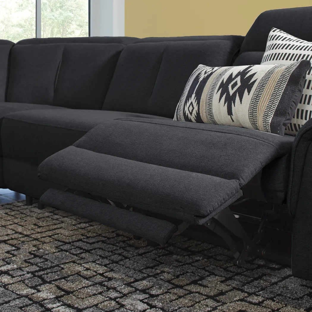 Turano Midnight 6 Pc Dual Power Reclining Sectional - Thumbnail - Image 6