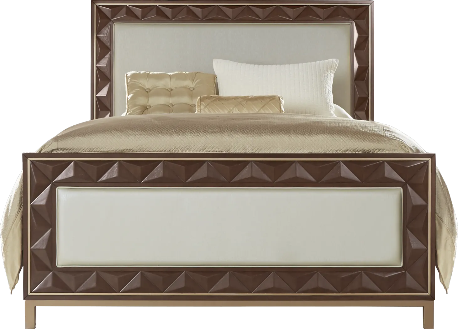 Vallejo Cherry 3 Pc King Upholstered Bed - Thumbnail - Image 1