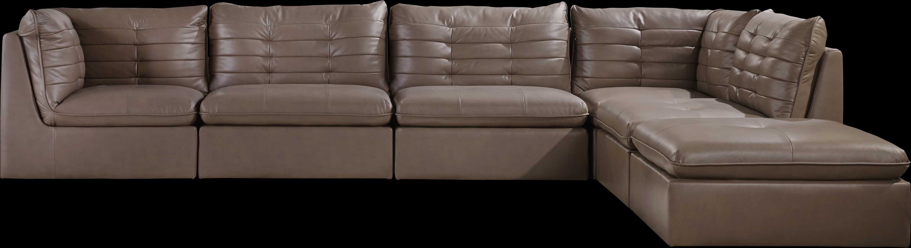 Valleta Taupe 6 Pc Sectional - Thumbnail - Image 1