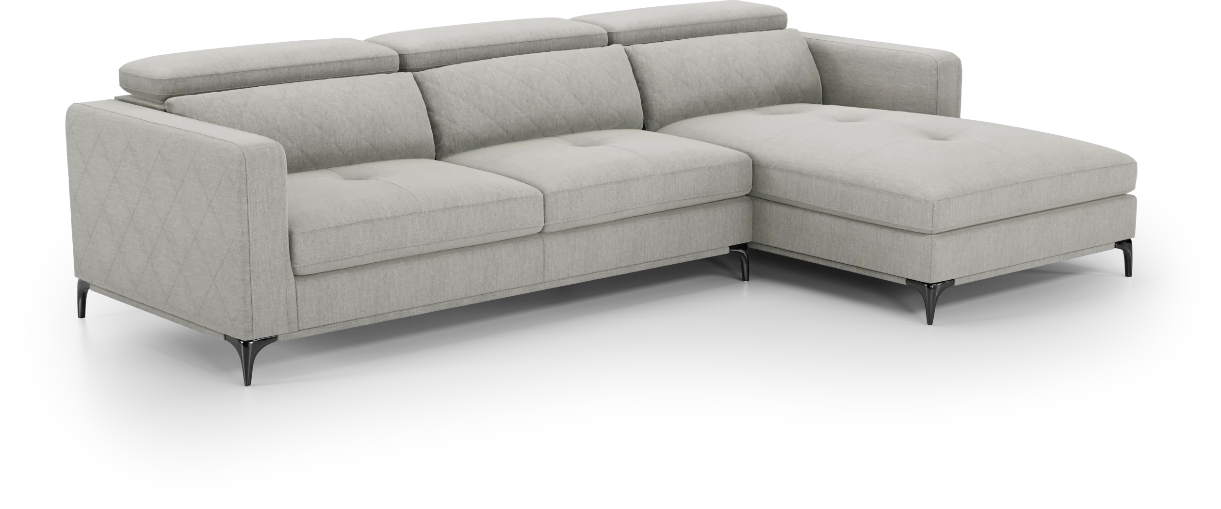 Via Sorrento Dove 2 Pc Sectional - Thumbnail - Image 3