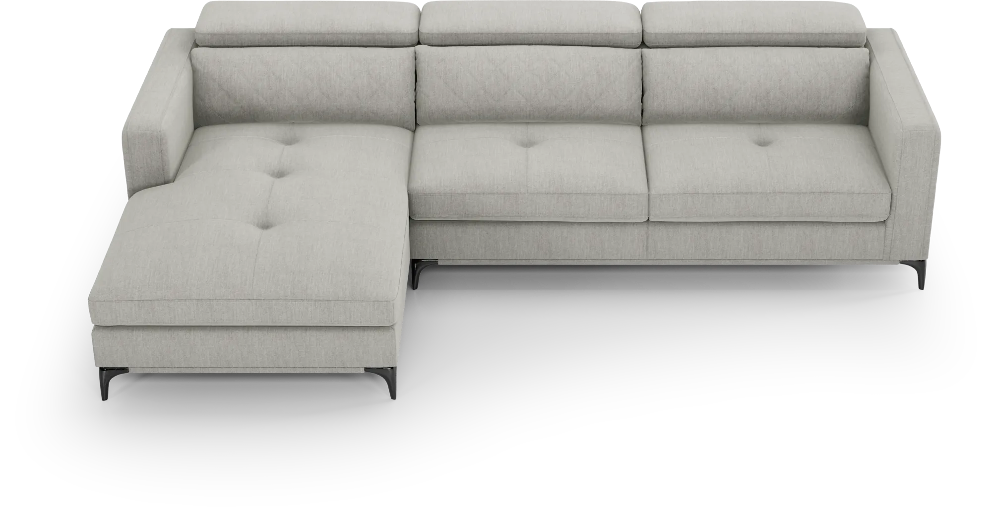 Via Sorrento Dove 3 Pc Sectional Living Room - Thumbnail - Image 4