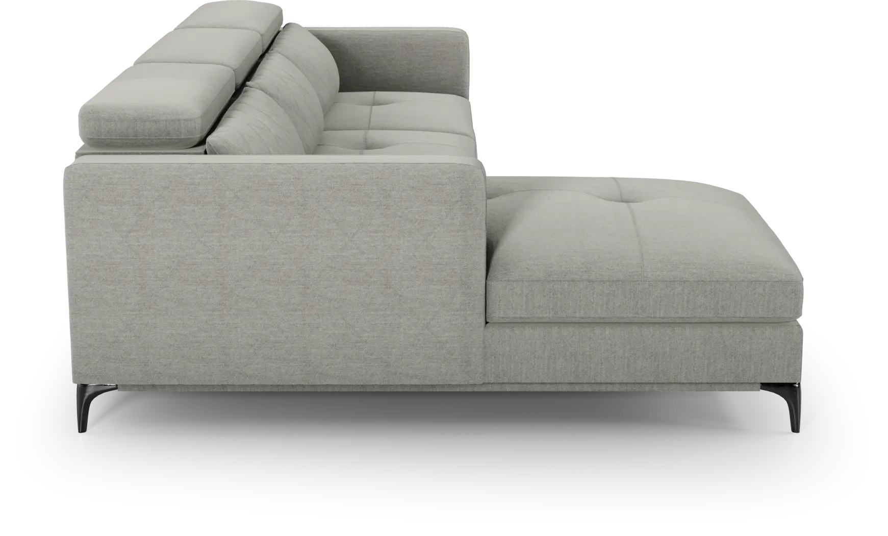 Via Sorrento Dove 3 Pc Sectional Living Room - Thumbnail - Image 5