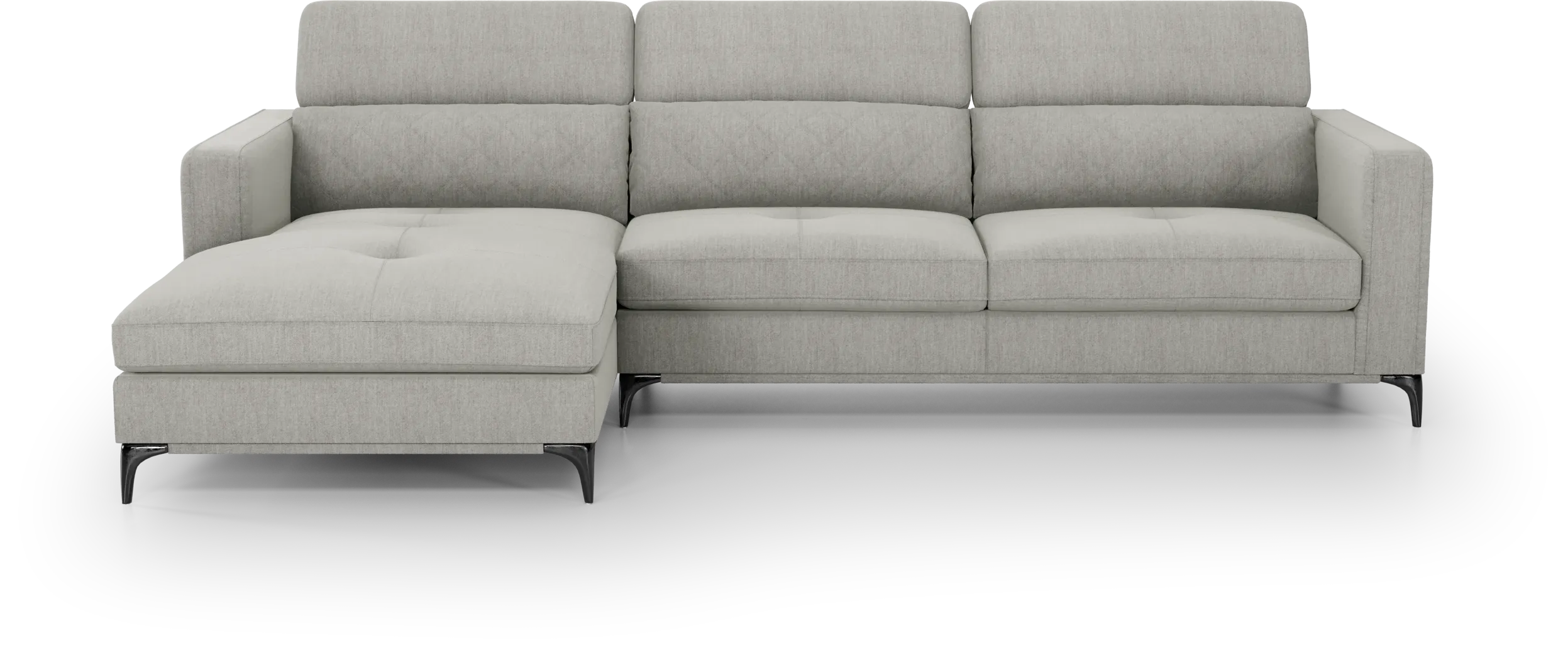 Via Sorrento Dove 3 Pc Sectional Living Room - Thumbnail - Image 6