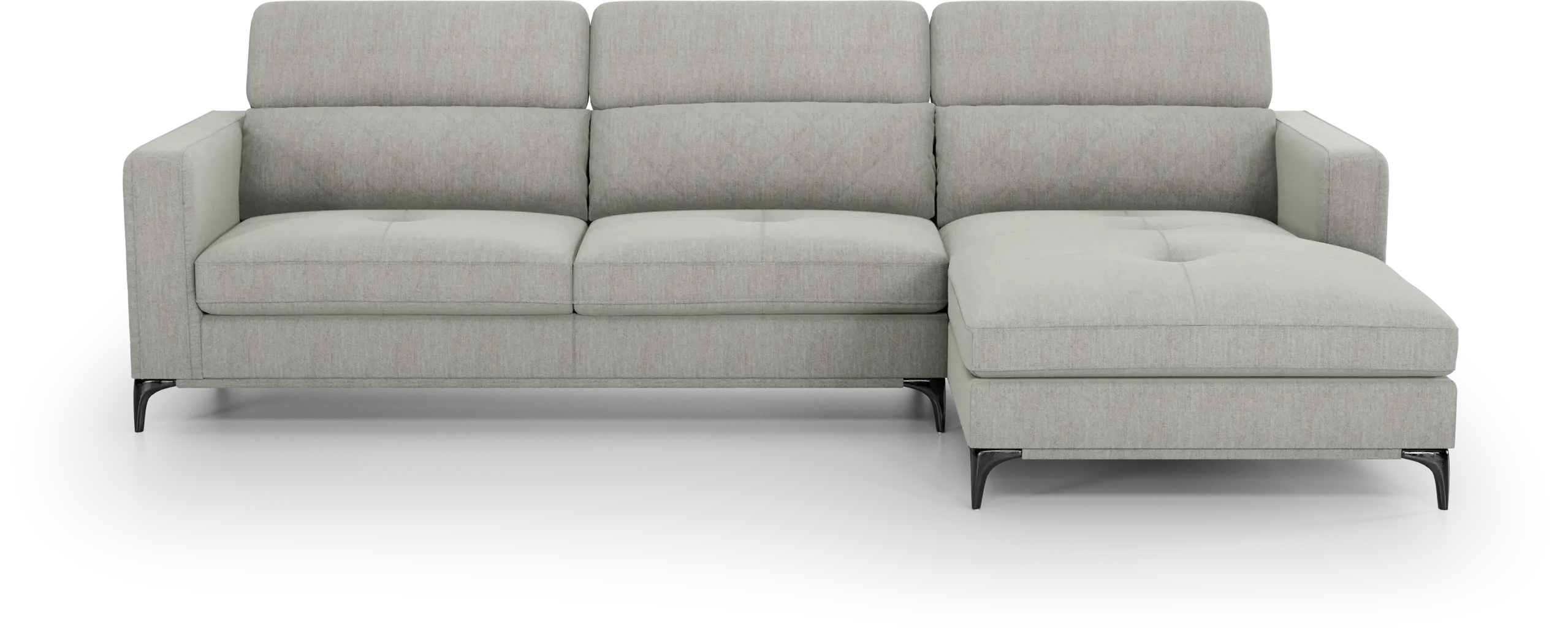 Via Sorrento Dove 3 Pc Sectional Living Room - Thumbnail - Image 6