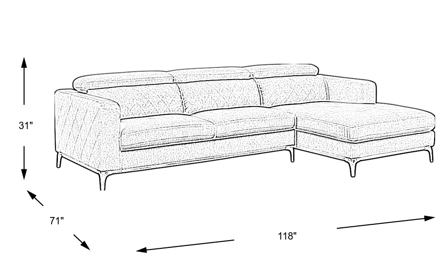 Dimension Image. Please refer to the Dimension Tab on this page for dimension details.