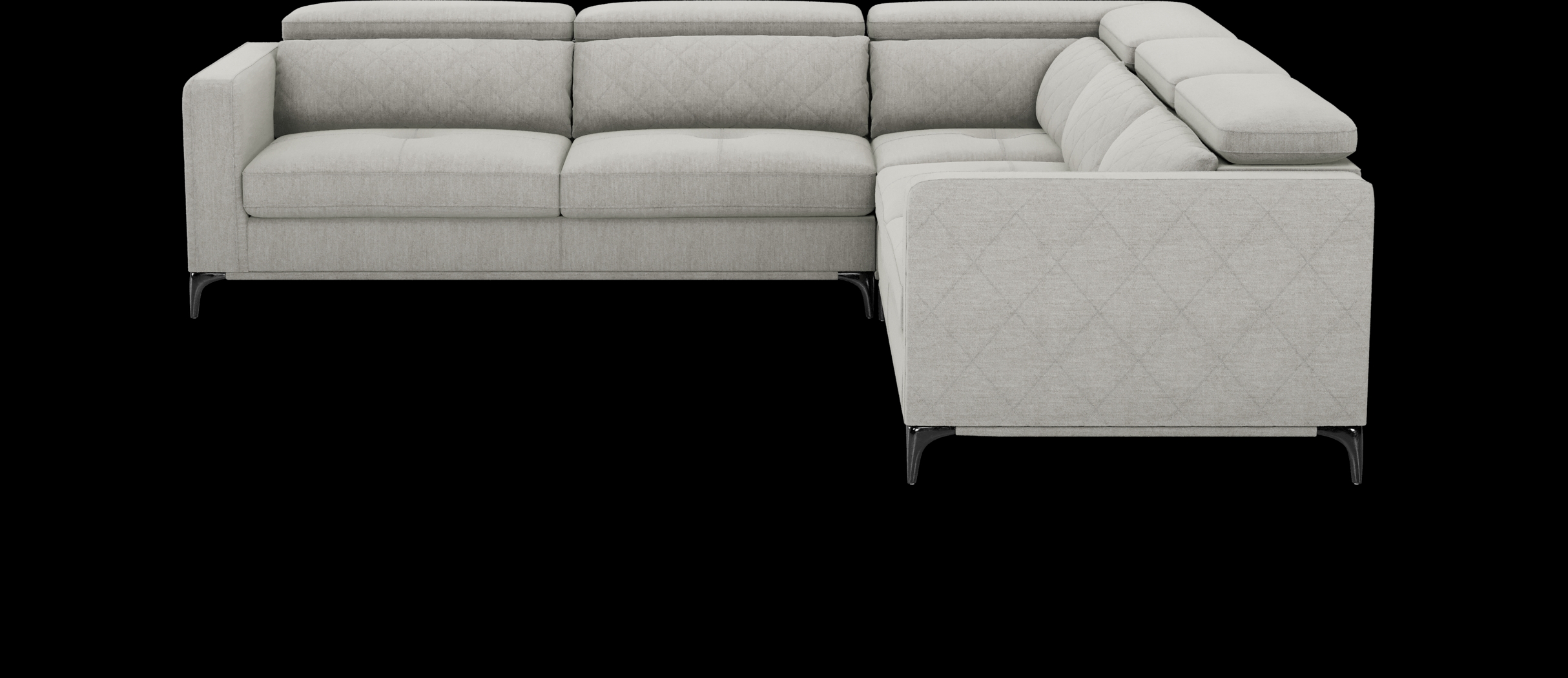 Via Sorrento Dove 3 Pc Sectional - Thumbnail - Image 3