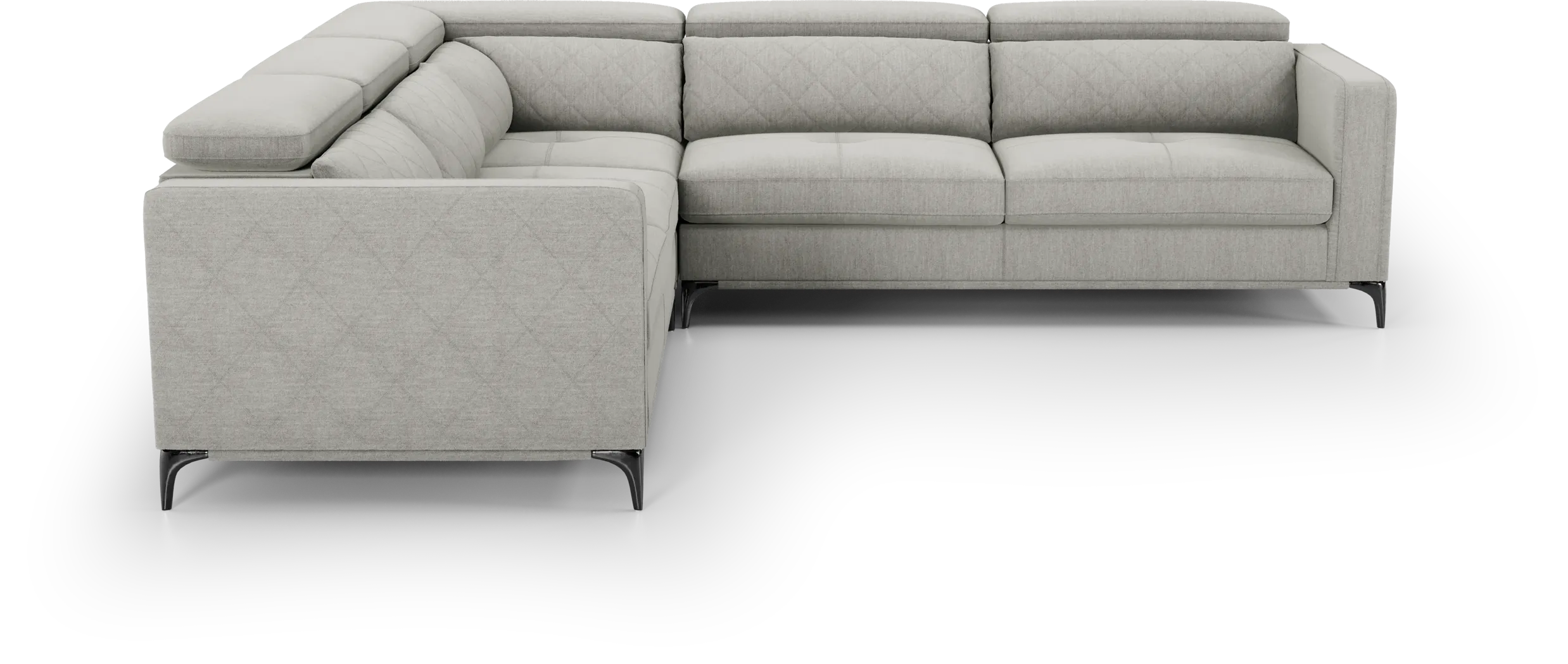 Via Sorrento Dove 3 Pc Sectional - Image 5