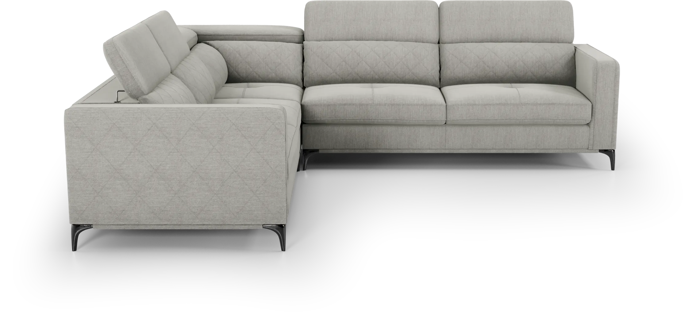 Via Sorrento Dove 3 Pc Sectional - Image 7