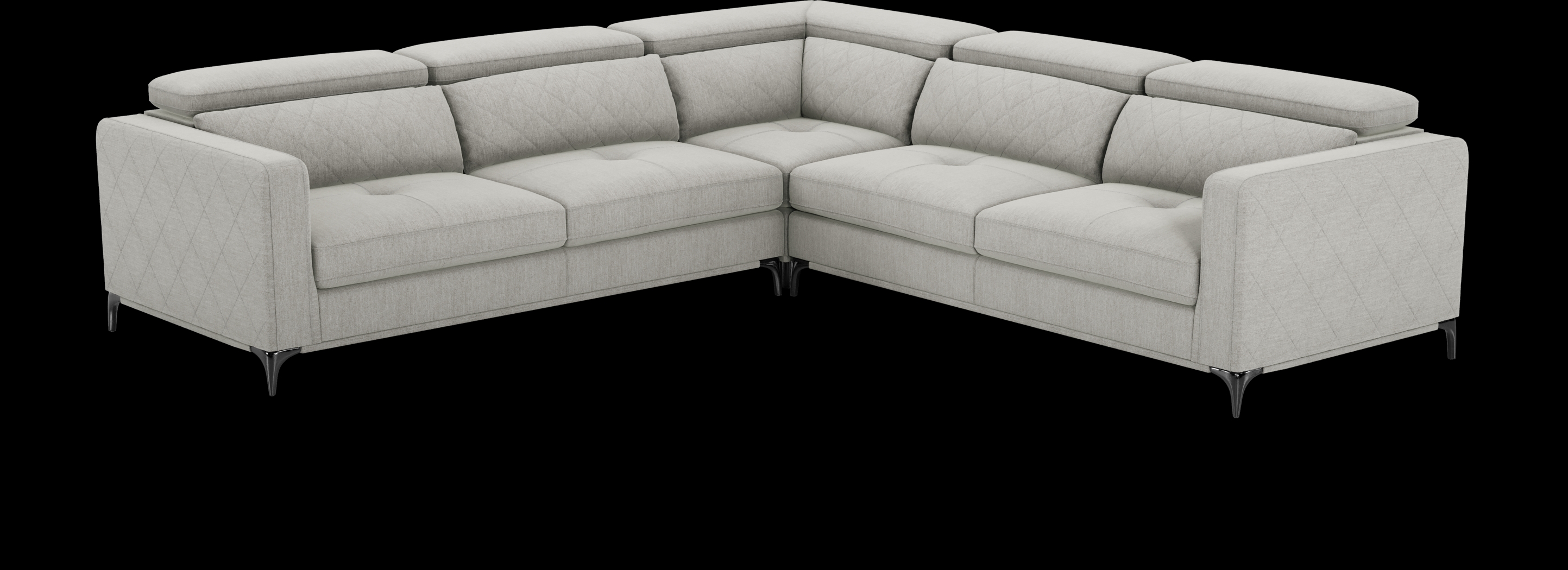 Via Sorrento Dove 3 Pc Sectional - Thumbnail - Image 1