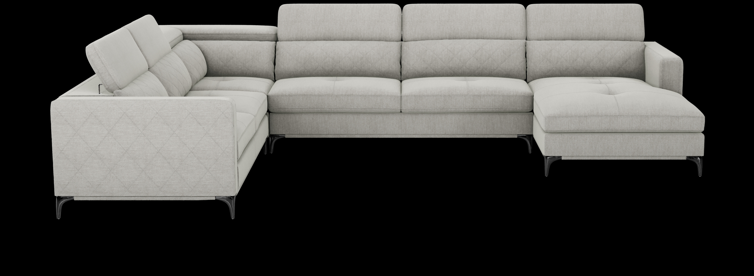 Via Sorrento Dove 4 Pc Sectional - Thumbnail - Image 4