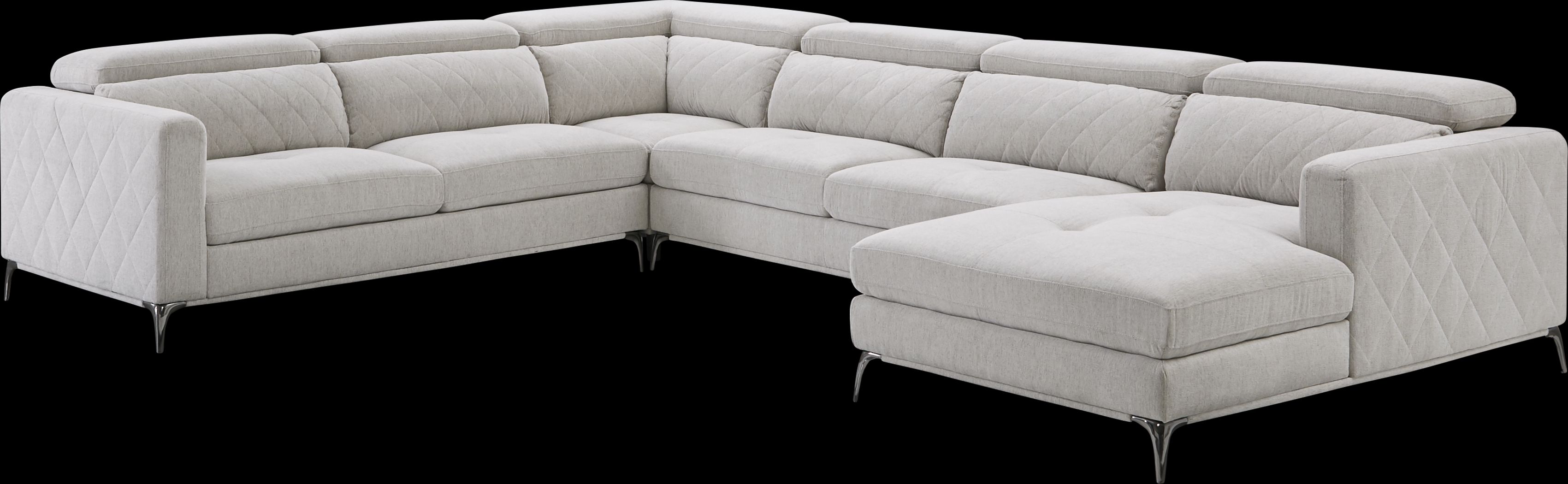 Via Sorrento Dove 4 Pc Sectional - Thumbnail - Image 1