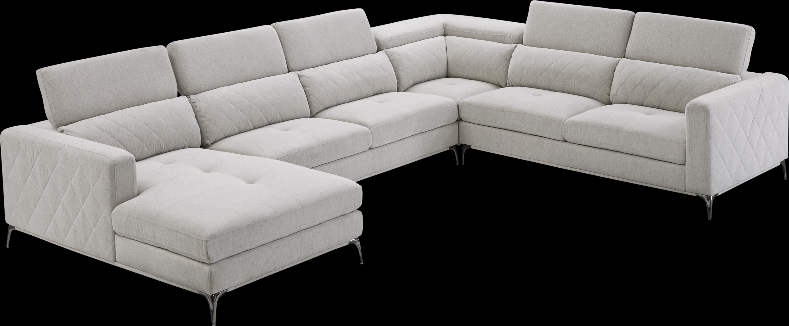 Via Sorrento Dove 4 Pc Sectional - Thumbnail - Image 3