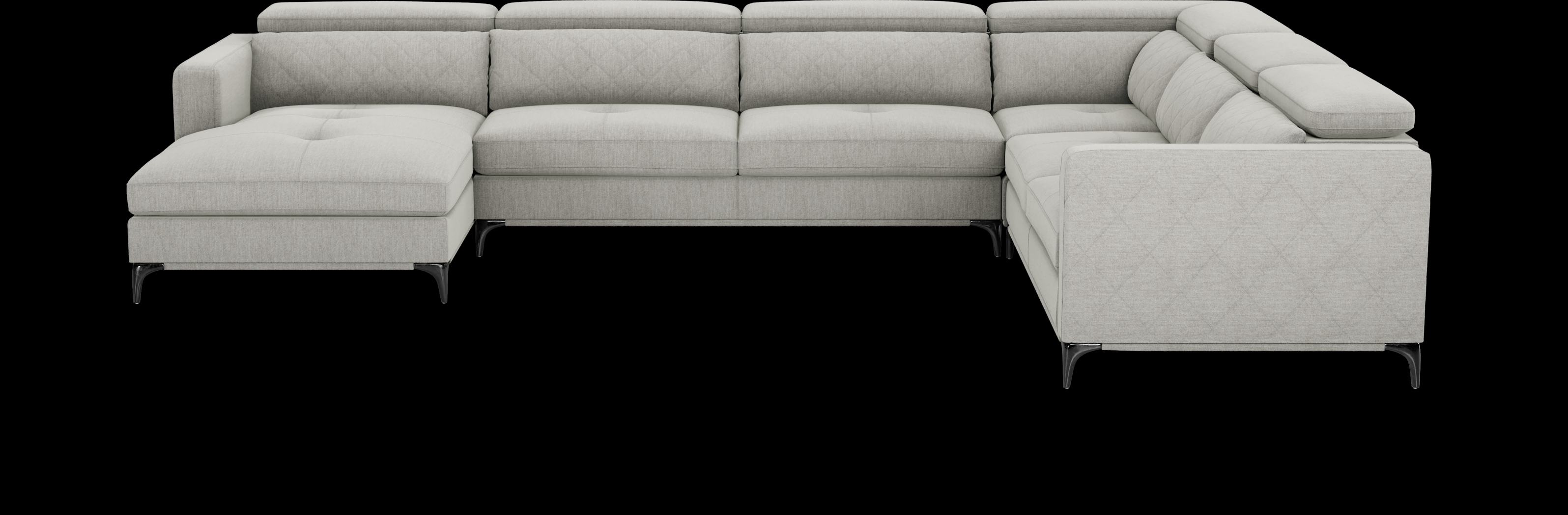 Via Sorrento Dove 4 Pc Sectional - Thumbnail - Image 3