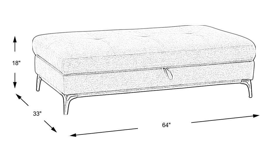 Dimension Image. Please refer to the Dimension Tab on this page for dimension details.