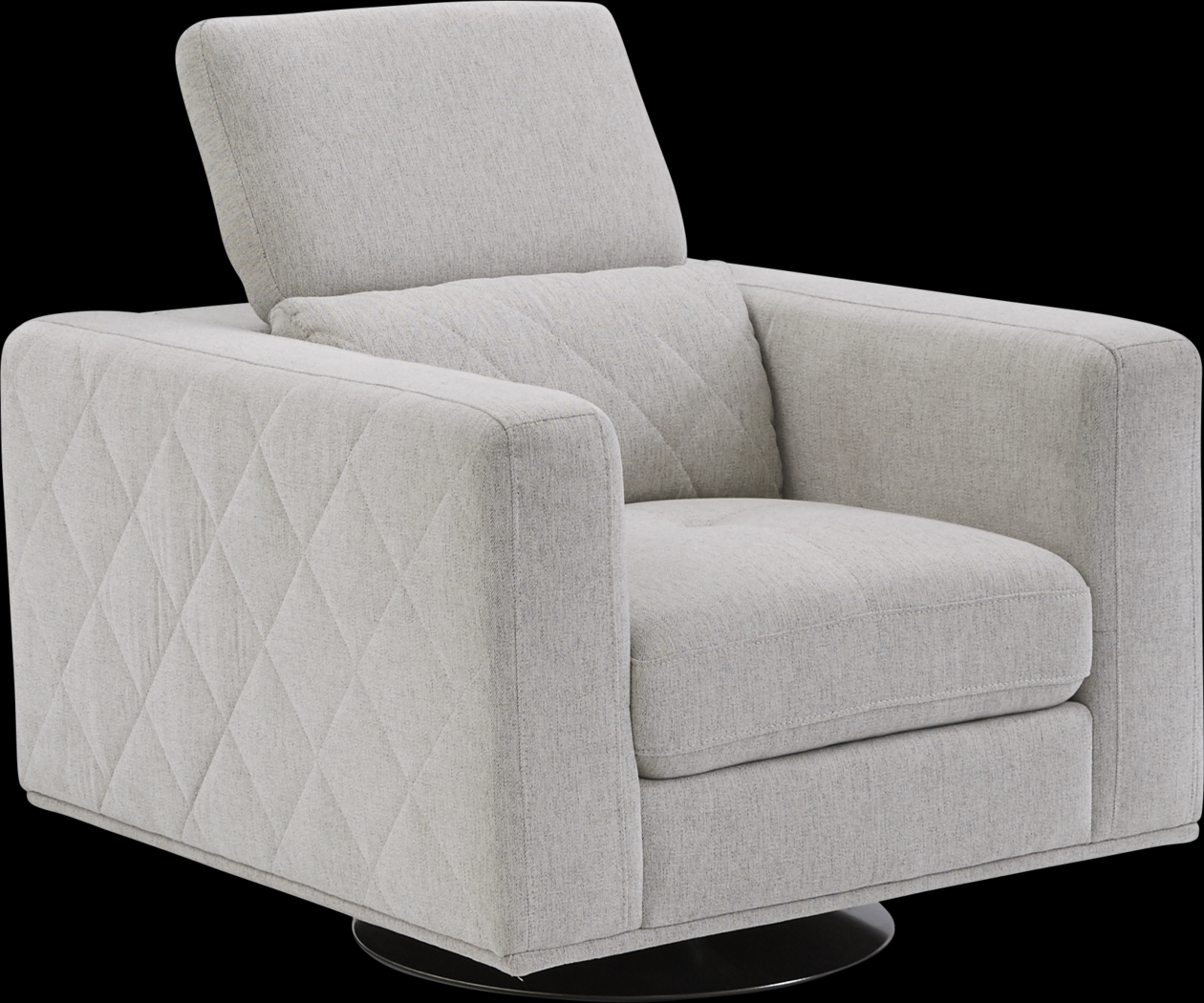 Via Sorrento Dove Swivel Chair - Thumbnail - Image 2