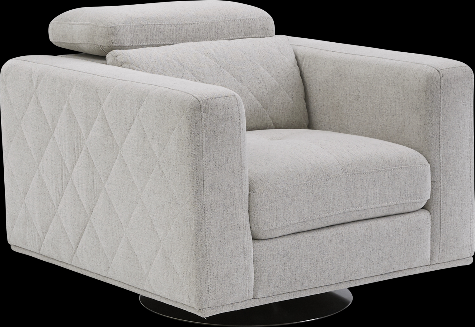 Via Sorrento Dove Swivel Chair - Thumbnail - Image 1