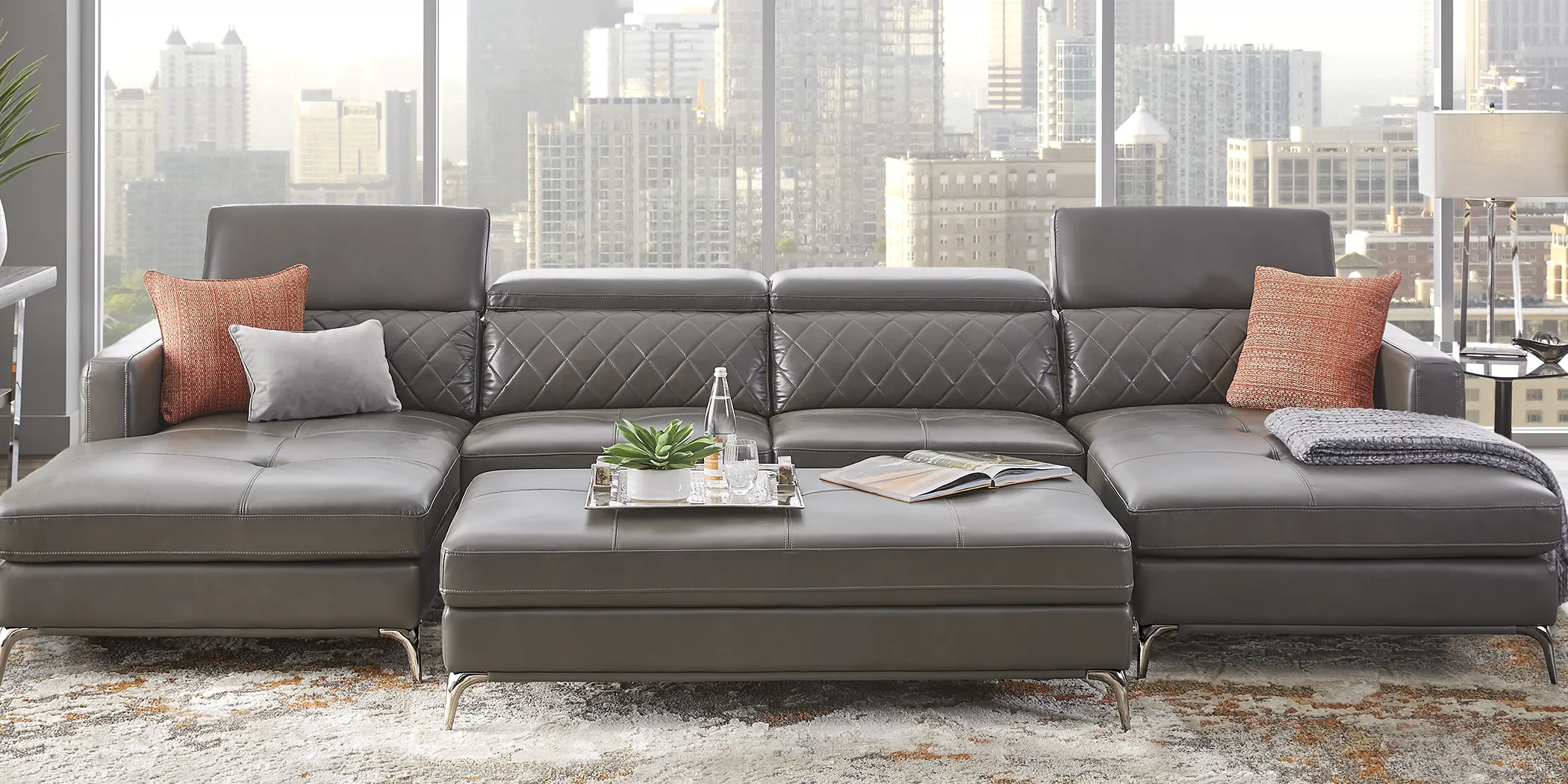 Via Sorrento Granite 3 Pc Sectional - Thumbnail - Image 2