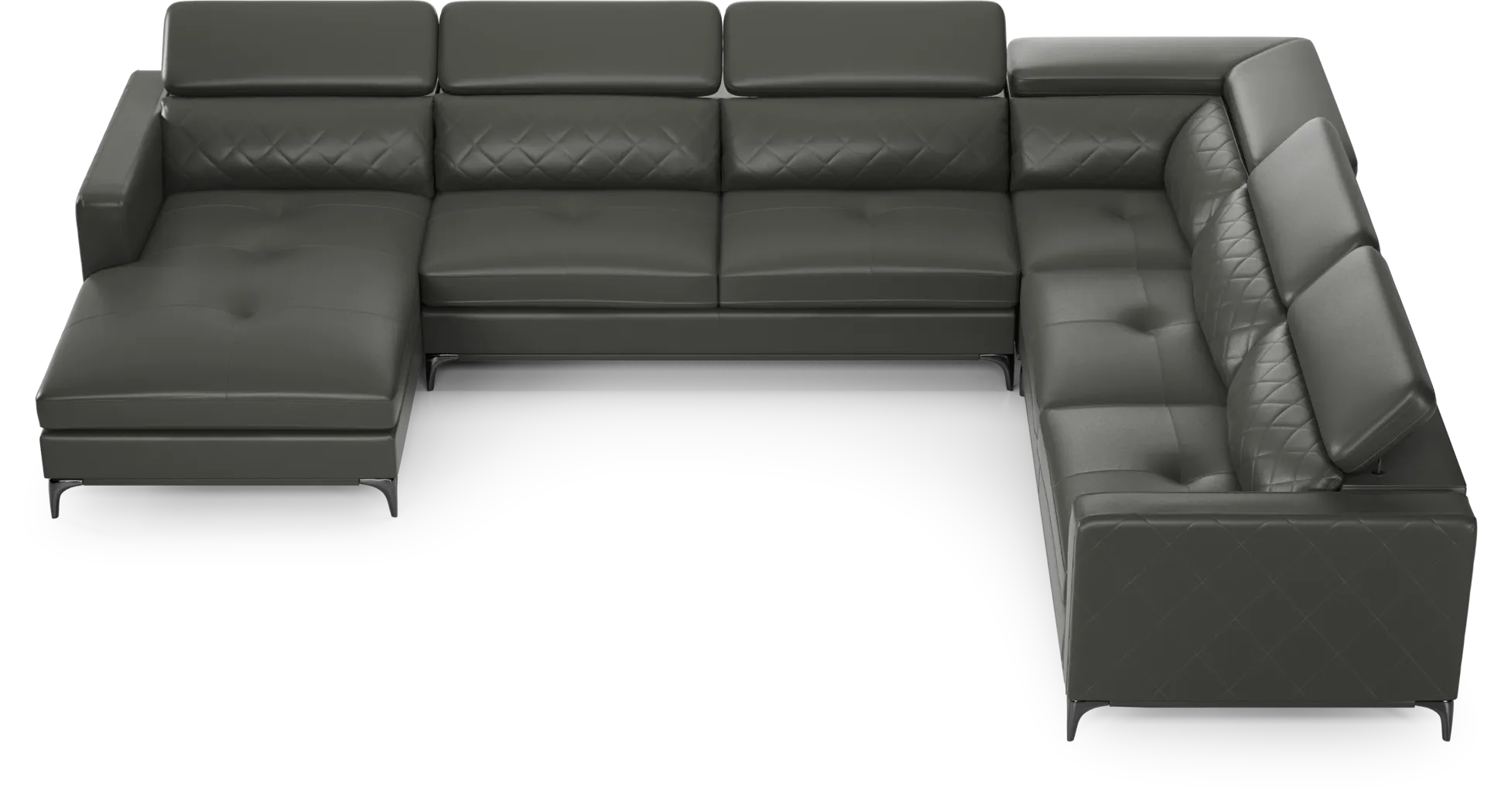 Via Sorrento Granite 5 Pc Sectional Living Room - Thumbnail - Image 9