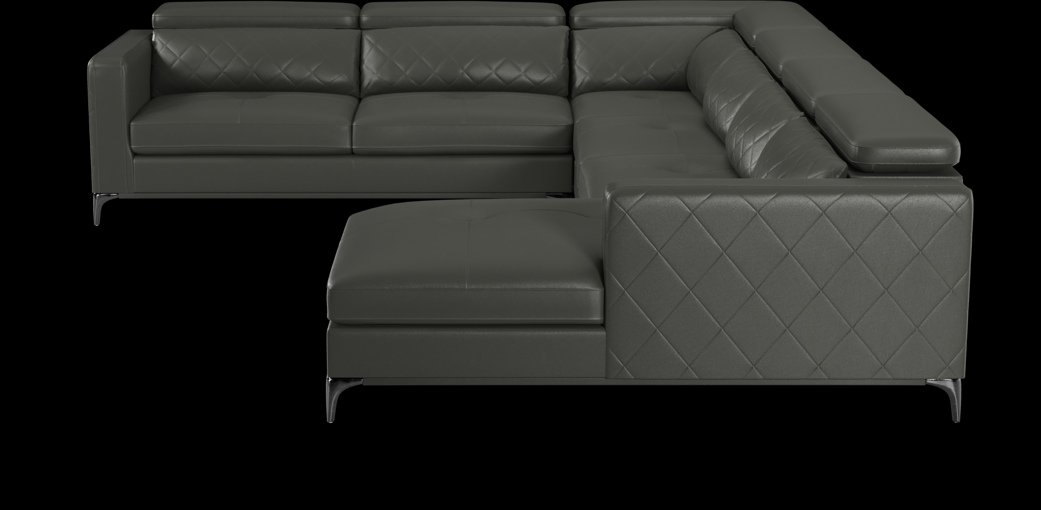 Via Sorrento Granite 7 Pc Sectional Living Room - Thumbnail - Image 4