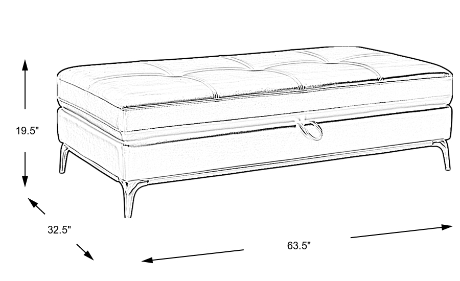 Dimension Image. Please refer to the Dimension Tab on this page for dimension details.
