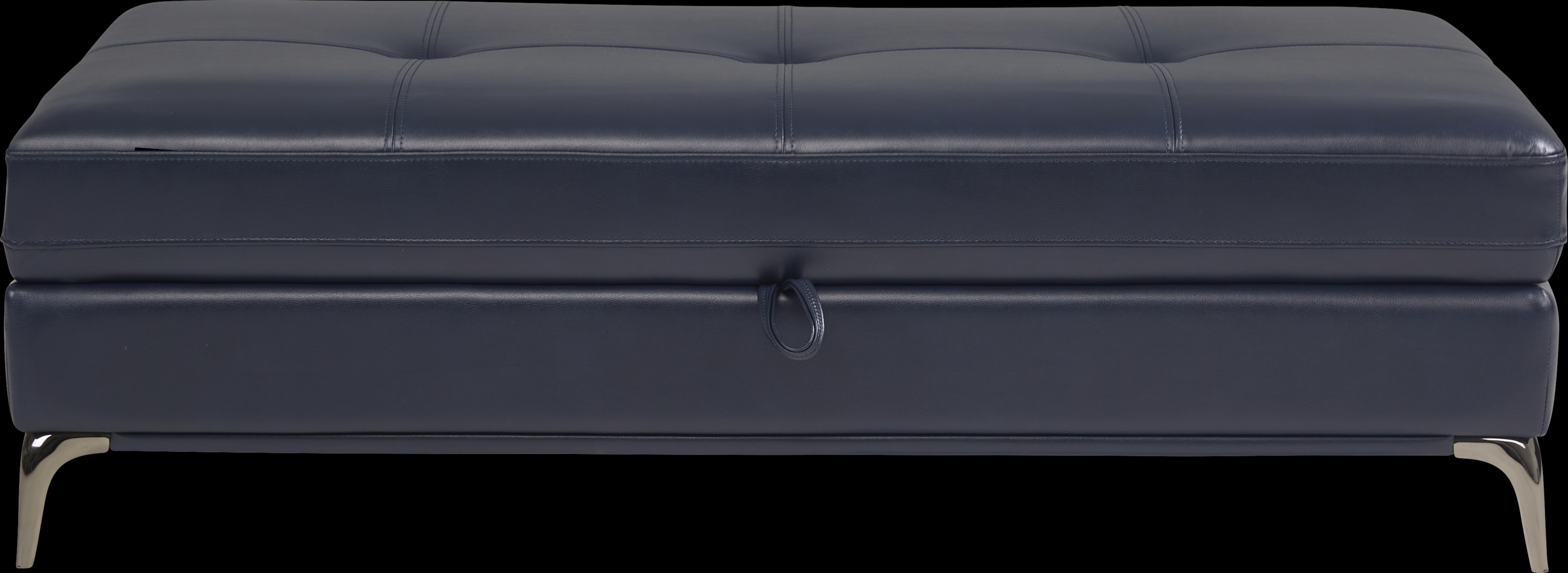 Via Sorrento Navy Storage Ottoman - Thumbnail - Image 3
