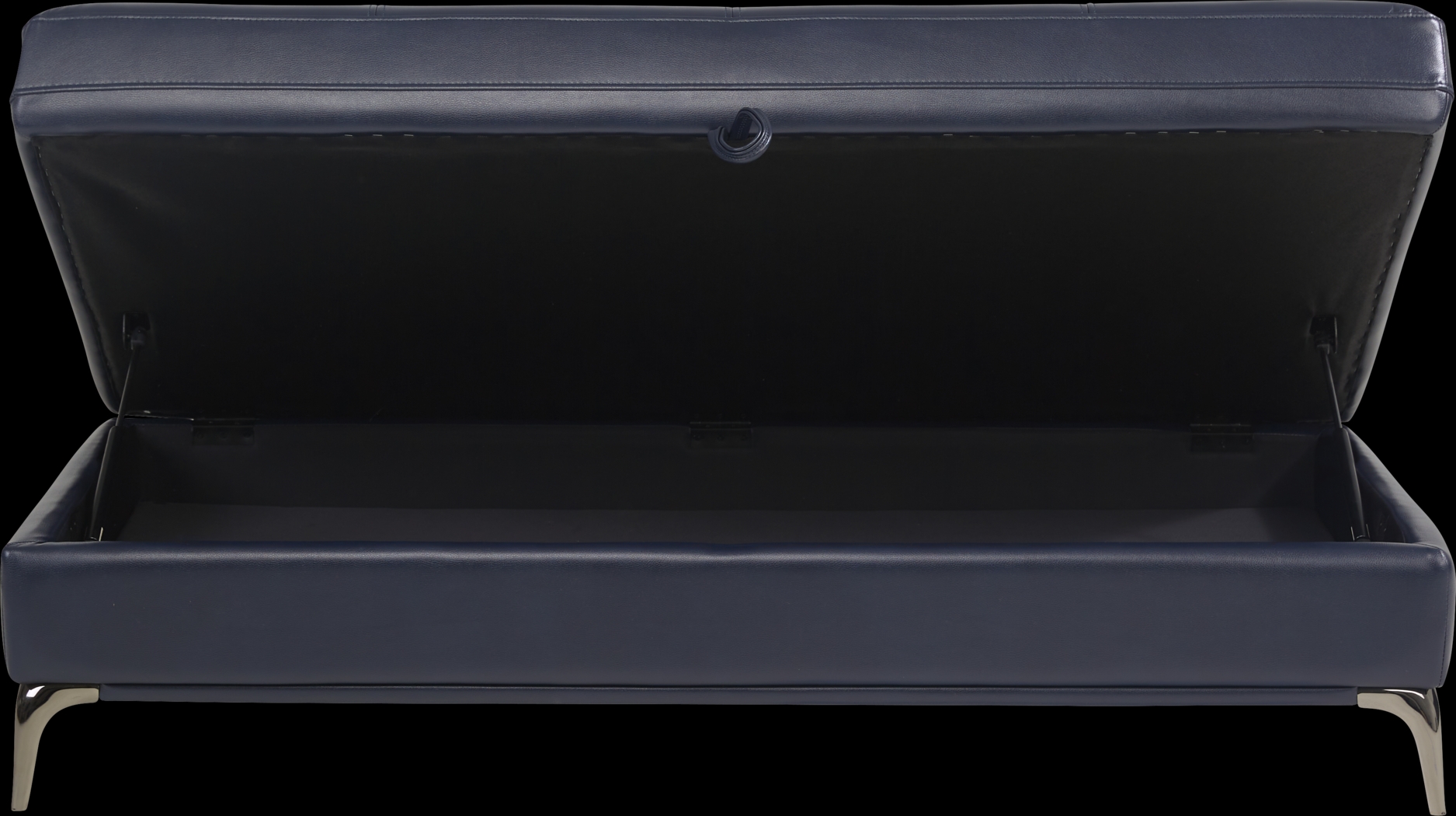 Via Sorrento Navy Storage Ottoman - Thumbnail - Image 4