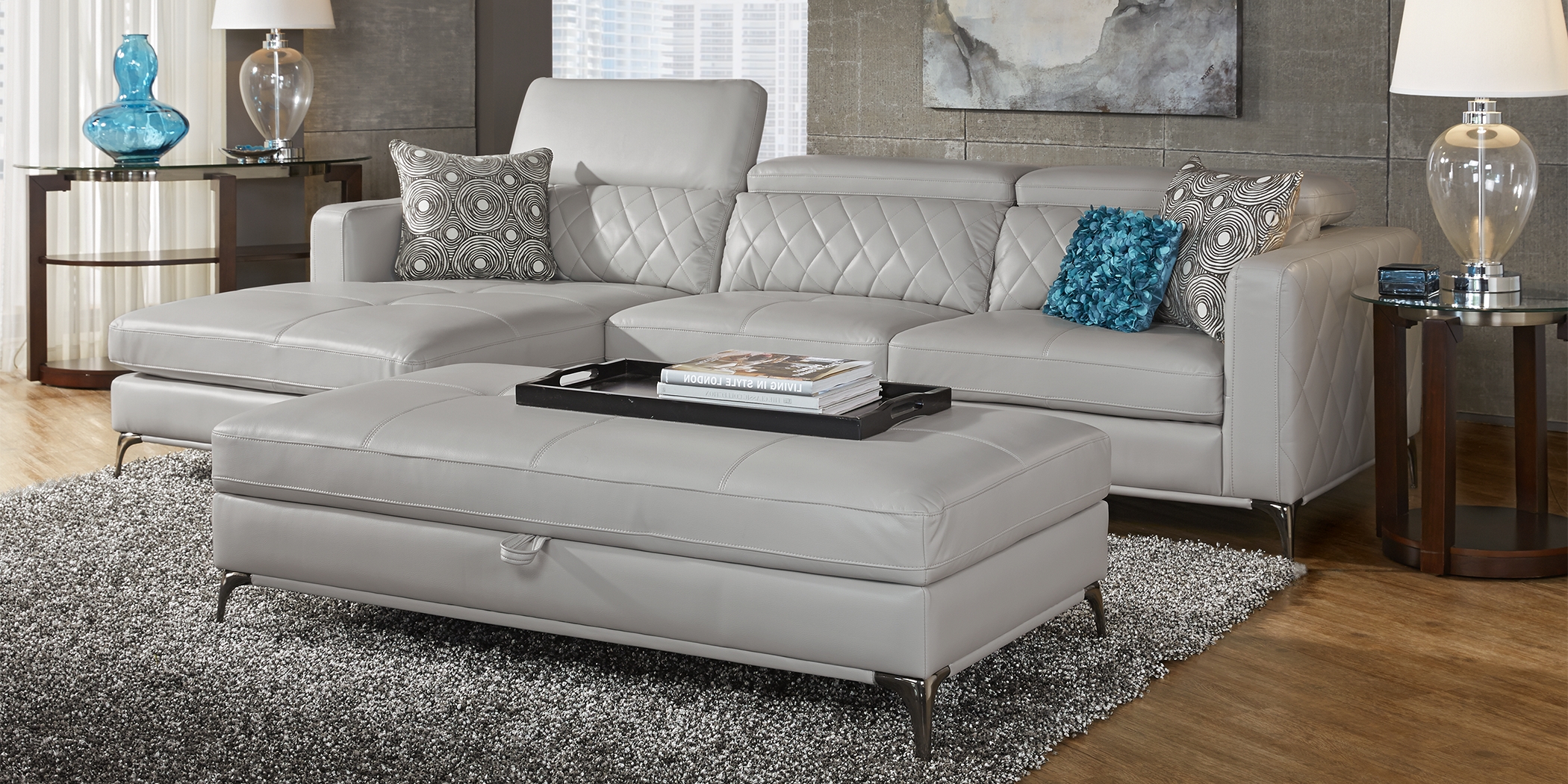 Via Sorrento Platinum 2 Pc Sectional - Thumbnail - Image 2