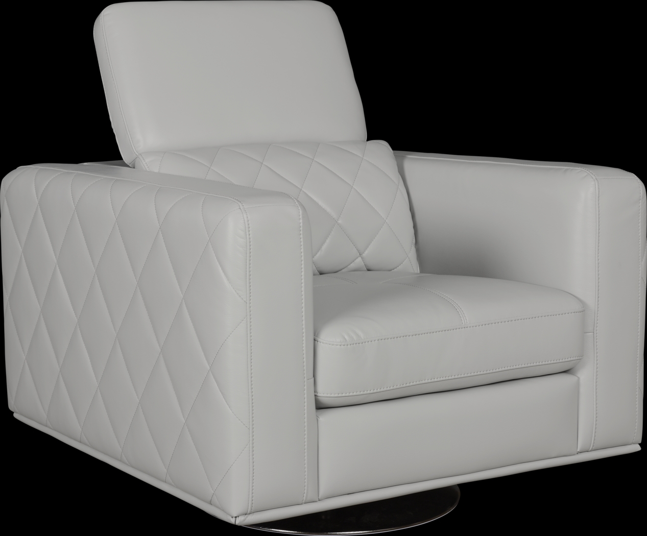 Via Sorrento Platinum Swivel Chair - Thumbnail - Image 1