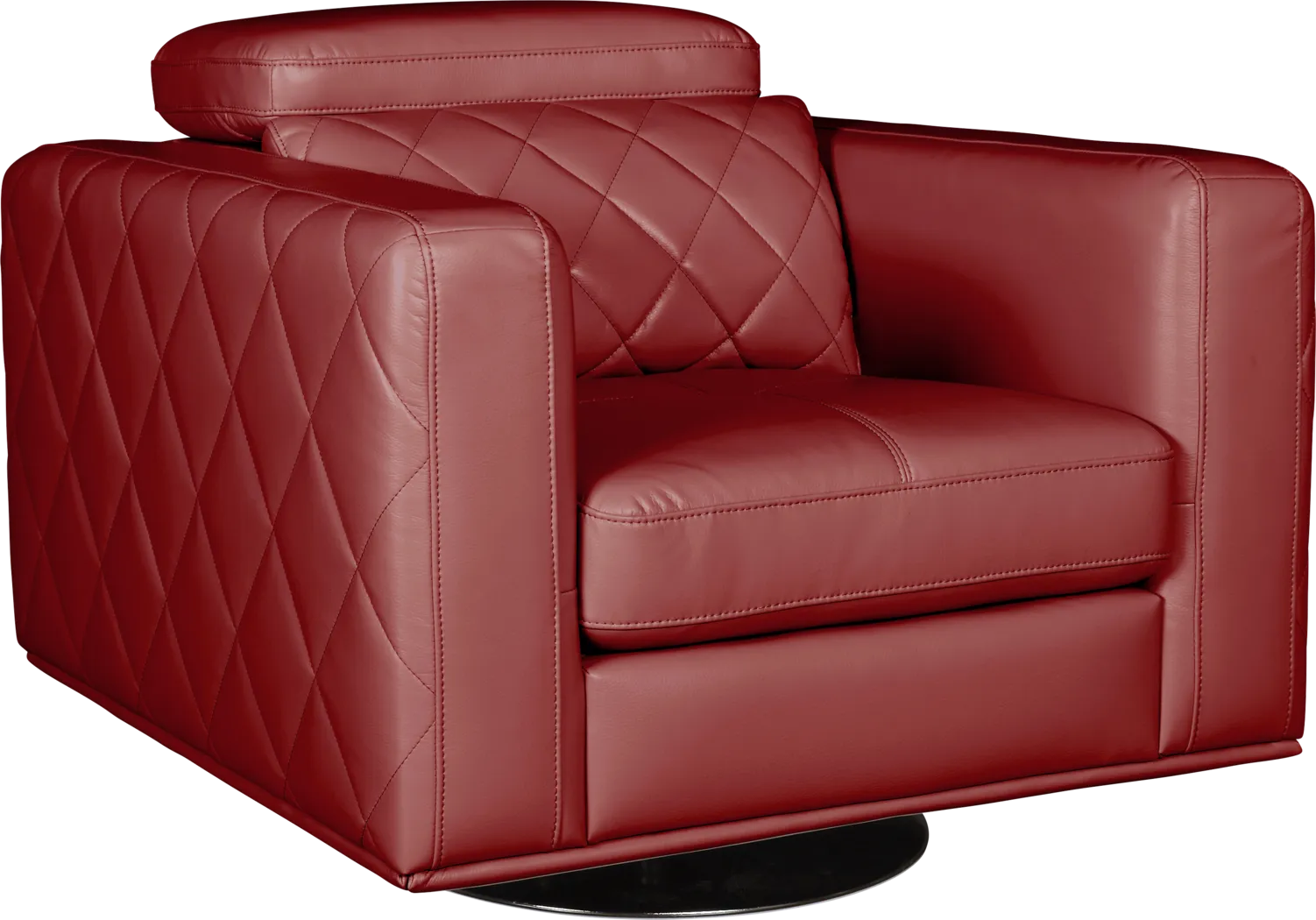 Via Sorrento Red Swivel Chair - Thumbnail - Image 2