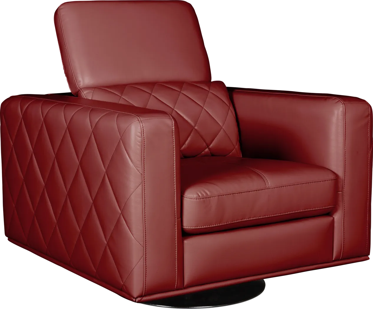 Via Sorrento Red Swivel Chair - Thumbnail - Image 1