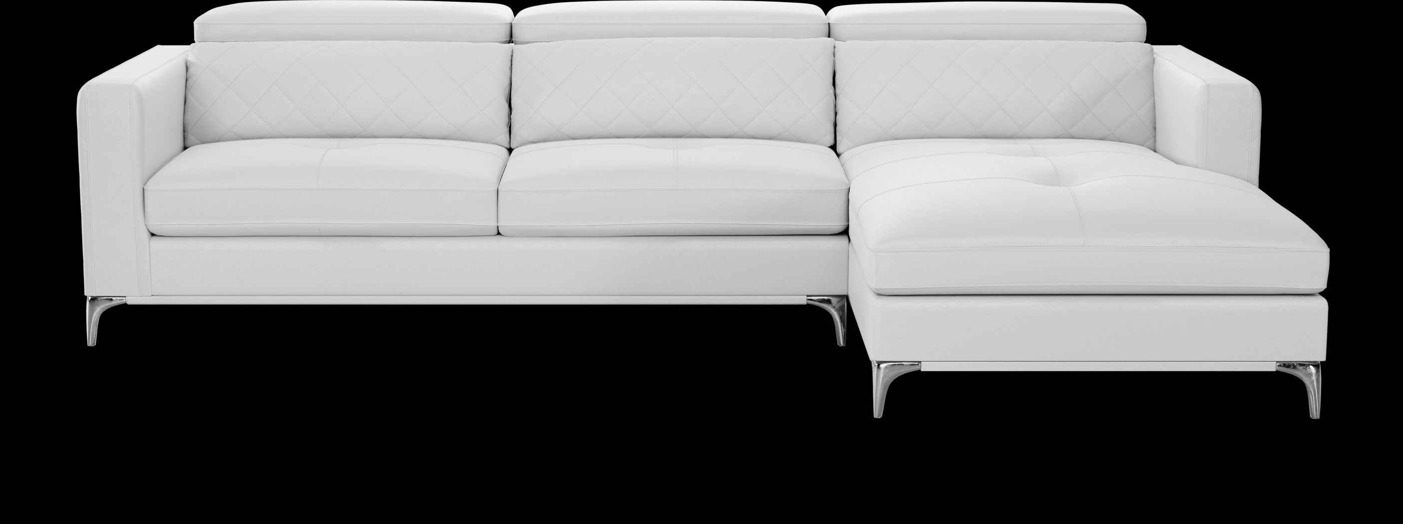 Via Sorrento White 2 Pc Sectional - Thumbnail - Image 3