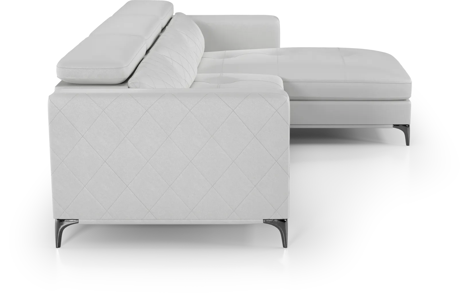 Via Sorrento White 2 Pc Sectional - Image 5