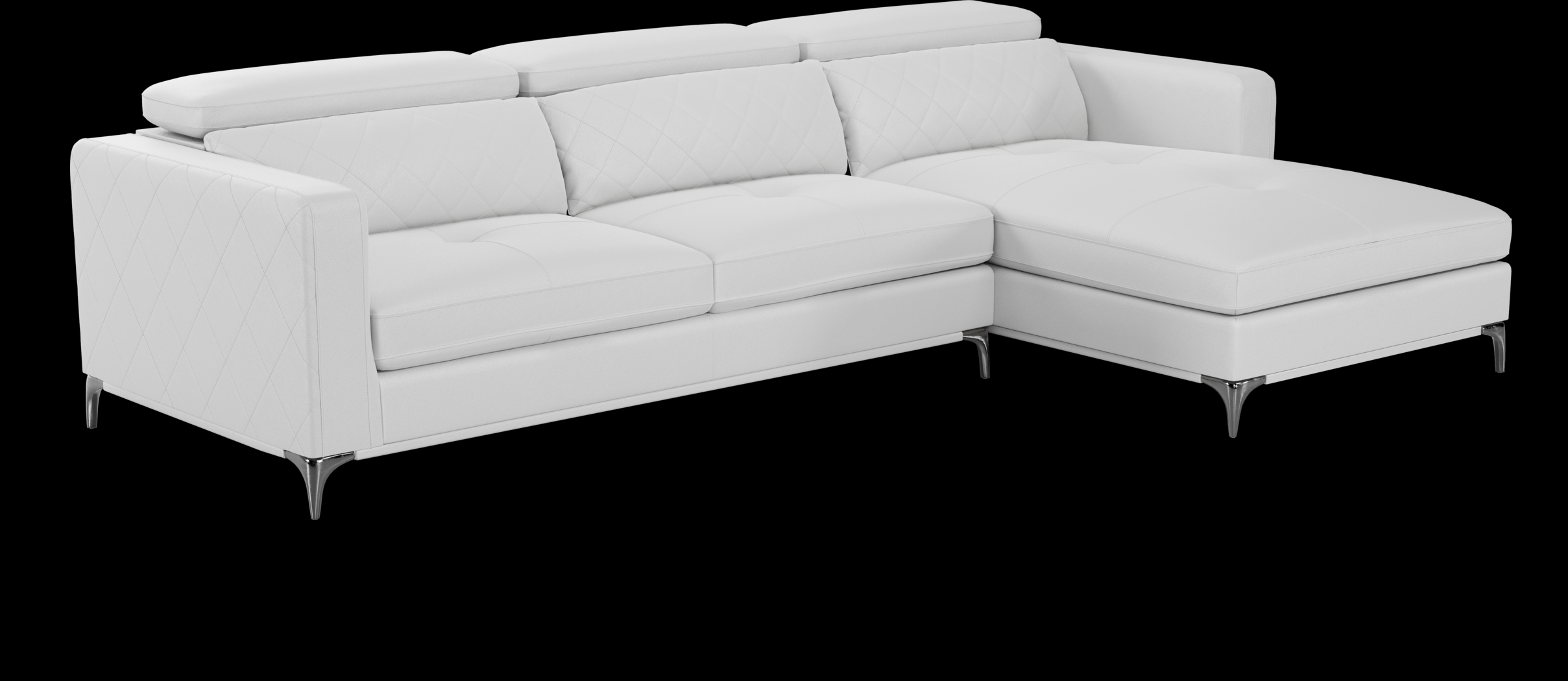 Via Sorrento White 2 Pc Sectional - Thumbnail - Image 1