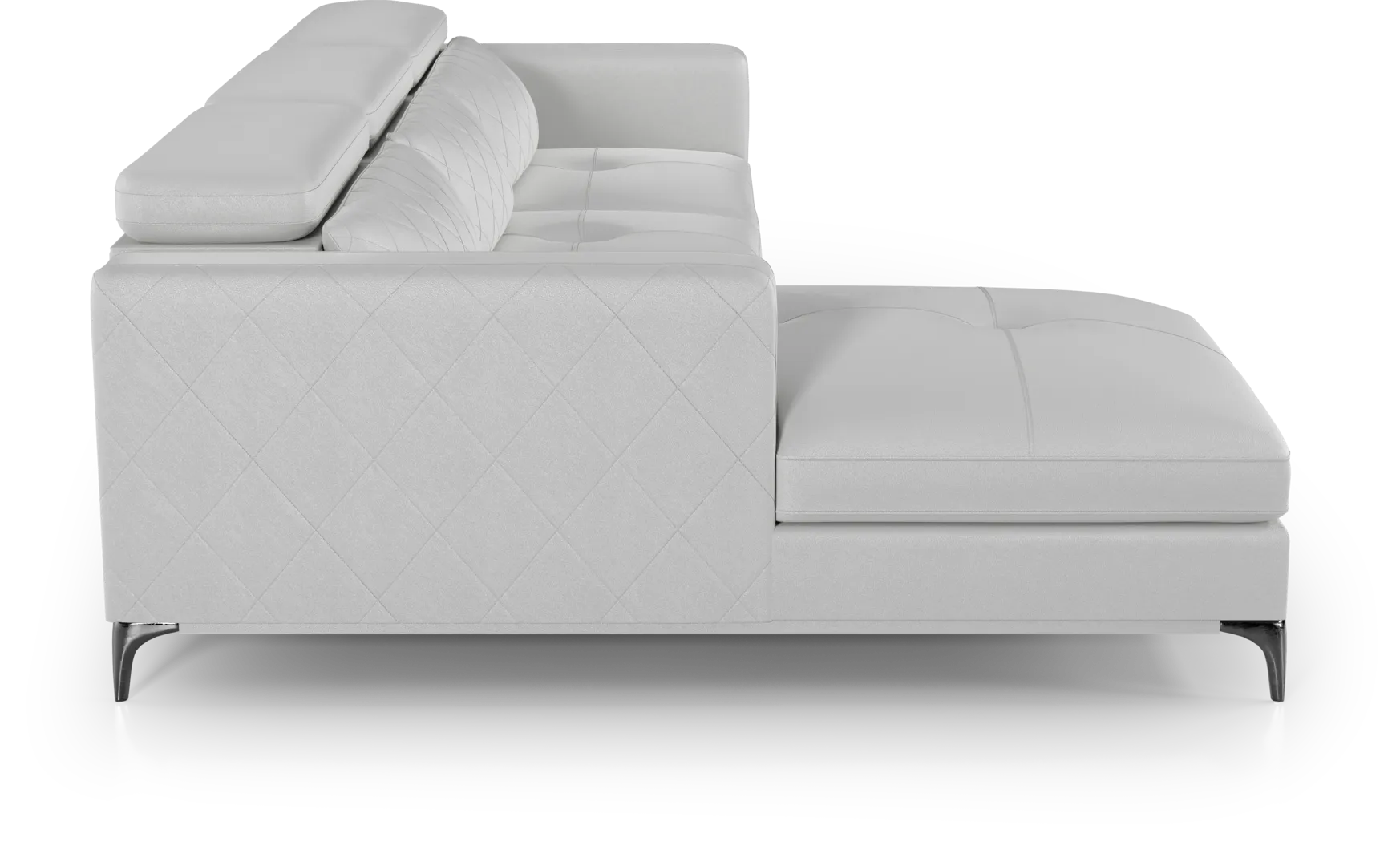 Via Sorrento White 2 Pc Sectional - Image 5